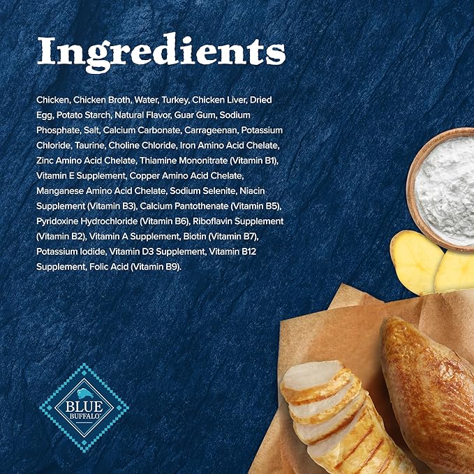 Blue Buffalo Wilderness Wild Delights Minced Natural Wet Cat Food, Chicken & Turkey in Tasty Gravy, 5.5-oz. Cans, 24-Pack-PawvioPets