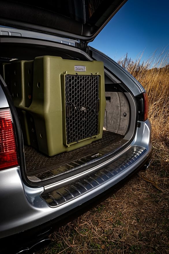 Dakota 283 Crate - Canine Rough and Tough Economy Kennel (Olive, Large)-PawvioPets