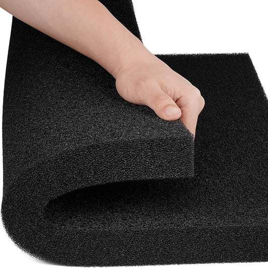 Aquarium Filter Sponge Pad, Filter Media Foam Sponges, Filter Accessories for Fish Tanks and Ponds (18.5"x18.5"x1.6", 35PPI, 1 Pack)-PawvioPets