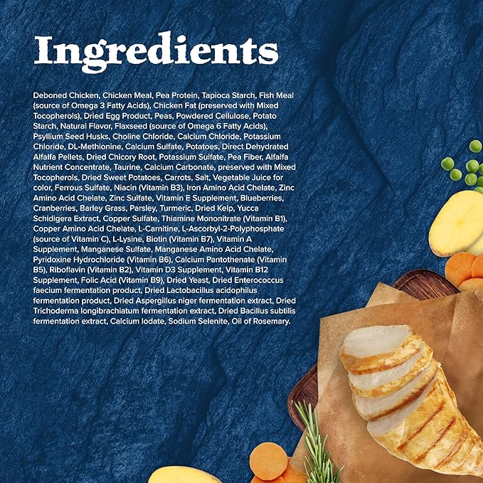 Blue Buffalo Wilderness High Protein Indoor Hairball Control Chicken Dry Cat Food for Adult Cats, Grain-Free, 5 lb. Bag-PawvioPets