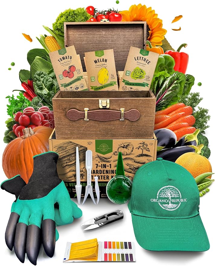 75 Vegetable & Greens Seeds Variety Pack, Garden Seed Starter Kit - Over 44,700 Non-GMO Heirloom Seeds for Planting Vegetables and Greens, Gift Seed Box with Gardening Supplies, Survival Kit-PawvioPets