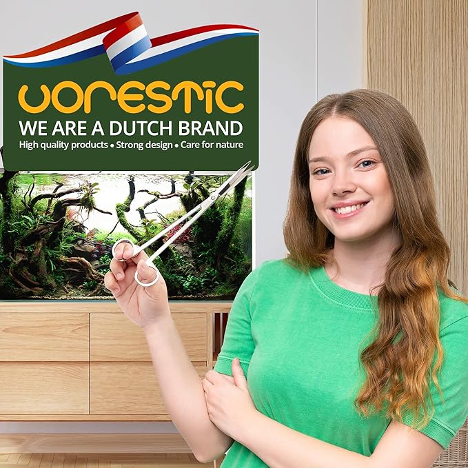 4Pcs Aquascaping Tools, Terrarium Tools, Aquarium Tools Set with Stainless Steel Aquarium Tweezers, Aquarium Scissors and Spatula - Aquascape Tools Set for Trimming, Maintenance-PawvioPets