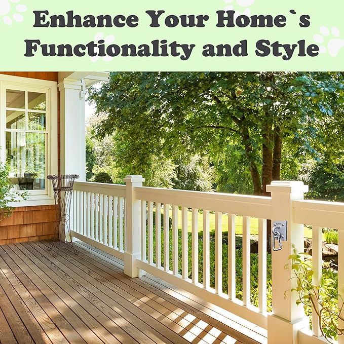 Canine Hitch- Secure Dog Leash Parking Indoor- Outdoor Wall Hook with EZ Clip - Tie Out Stainless Steel - Practical Lead Management for Home & Business-PawvioPets