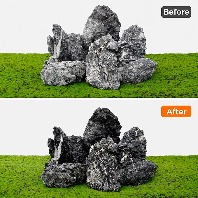 6-8 Inches Natural Seiryu Stone 6 PCS Aquarium Rocks for Aquascaping, Aquarium Landscaping, Terrariums, Fish Tank Decoration, Vivariums, Paludarium, Reptile and Amphibian Enclosures-PawvioPets