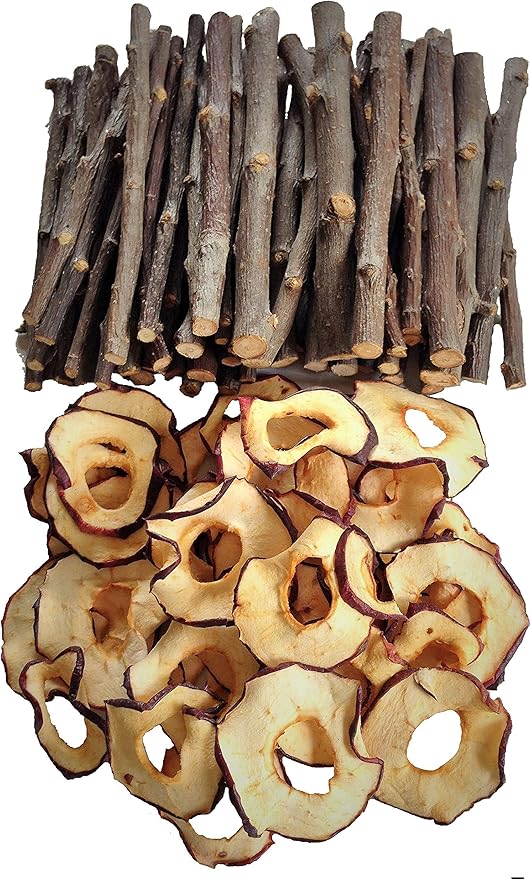 50 Mixed Apple Chew Bonus Pack, (Plus Free Apple Slices) for Small Pets-PawvioPets