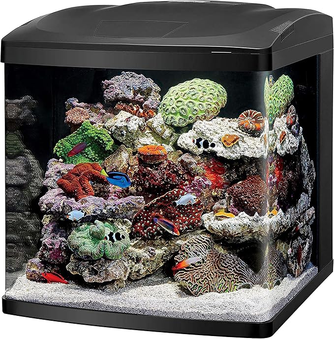 Coralife LED BioCube Aquarium Fish Tank Kit for Saltwater, Marine, Reef or Live Plants, 32 Gallon-PawvioPets