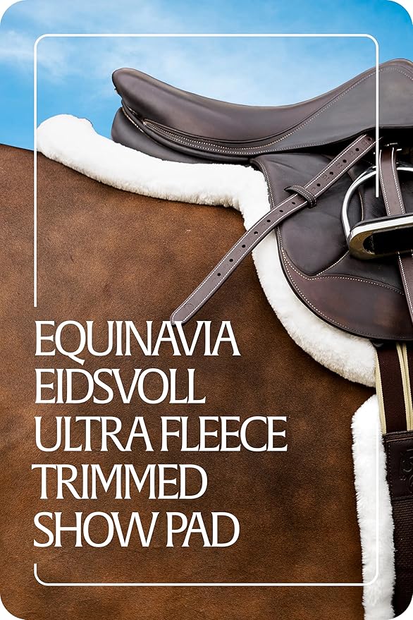 Equinavia Eidsvoll Shaped English Saddle Pad for Show Jumping with Ultra Fleece Trim-PawvioPets