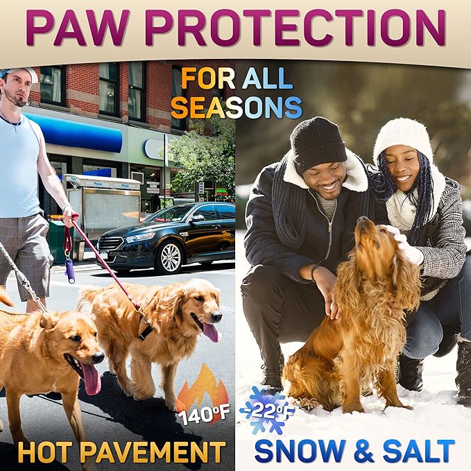 Dog Paw Balm for Dry Cracked Paws – Lick-Safe Moisturizer and Organic Paw Wax with Aloe & Vitamin E – Hot Pavement and Winter Snow Protection – Nose Safe – for All Breeds-PawvioPets