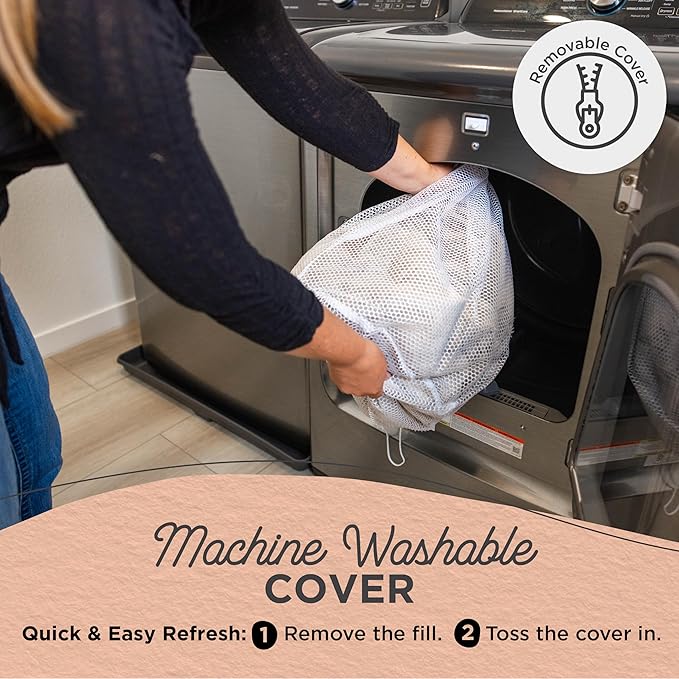 Best Friends by Sheri Lux Lounge Bed Calming Faux Fur Dog Bed, Oyster, Cream, Medium, 30" x 20"-PawvioPets