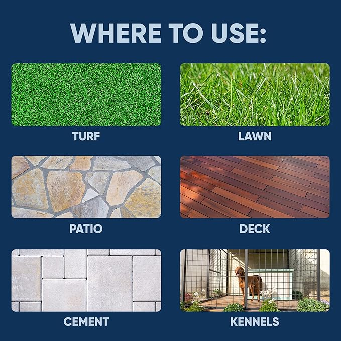 Eco Strong Outdoor Odor Eliminator Outside Dog Urine Enzyme Cleaner Powerful Pet, Cat, Animal Scent Deodorizer | Professional Strength for Yard, Turf, Kennels, Patios, Decks (128 OZ)-PawvioPets