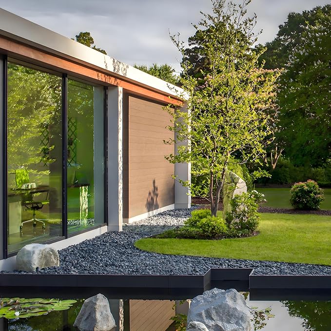 20lb Black River Rocks - 2-3 inch Polished Pebbles for Plants, Decorative Stones for Large Planters, Landscaping, Vases, Aquariums & Fish Tanks-PawvioPets