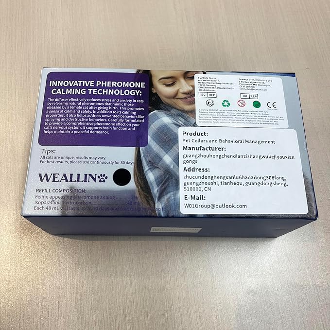 6 Pack Cat Calming Diffuser Refills - Cat Pheromones Calming Diffuser Refill Relieve Anxiety & Stress 6 Month Supply, Cat Pheromone Diffuser Refills (Fits All Common Diffuser Heads)-PawvioPets