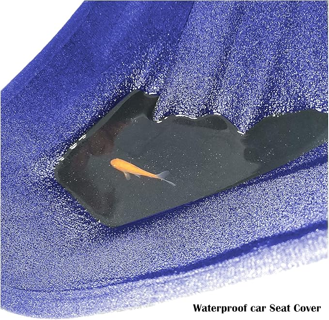 Car Seat Cover Protector Front Seats,for Gym Workout,Running,Swimming,Beach and Hiking,Waterproof Sweat Towel Bucket Seat Covers for Cars SUV Trucks (Blue, 1Pcs)-PawvioPets