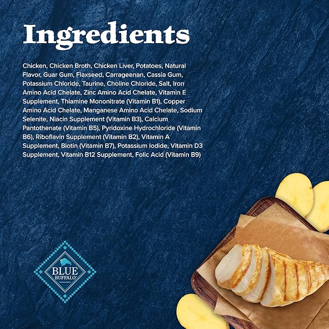 Blue Buffalo Wilderness High-Protein, Grain-Free Natural Wet Food for Adult Cats, Chicken Paté, 3-oz, 24-pack-PawvioPets