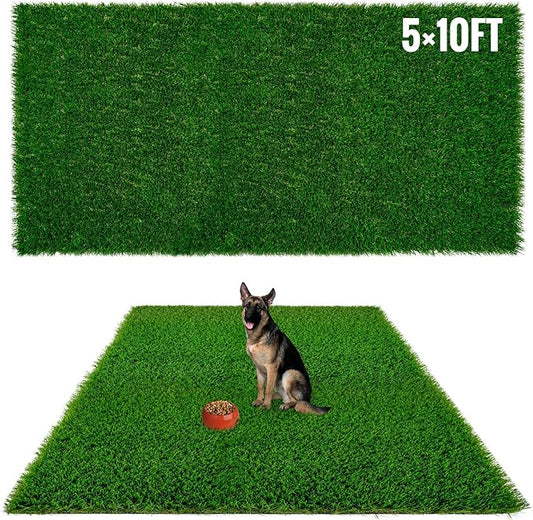 Fake Grass for Dogs to Pee on, Artificial Grass for Dogs , Dog Pee Pads Extra Large, Outdoor Grass Mats, Washable, 5x10FT Puppy Potty Training Rug, Strong Permeability, Washable-PawvioPets