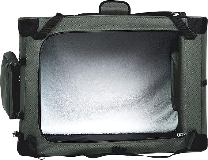 Amazon Basics Folding Portable Soft Pet Dog Crate Carrier Kennel, 36 x 24 x 24 inches, Grey-PawvioPets