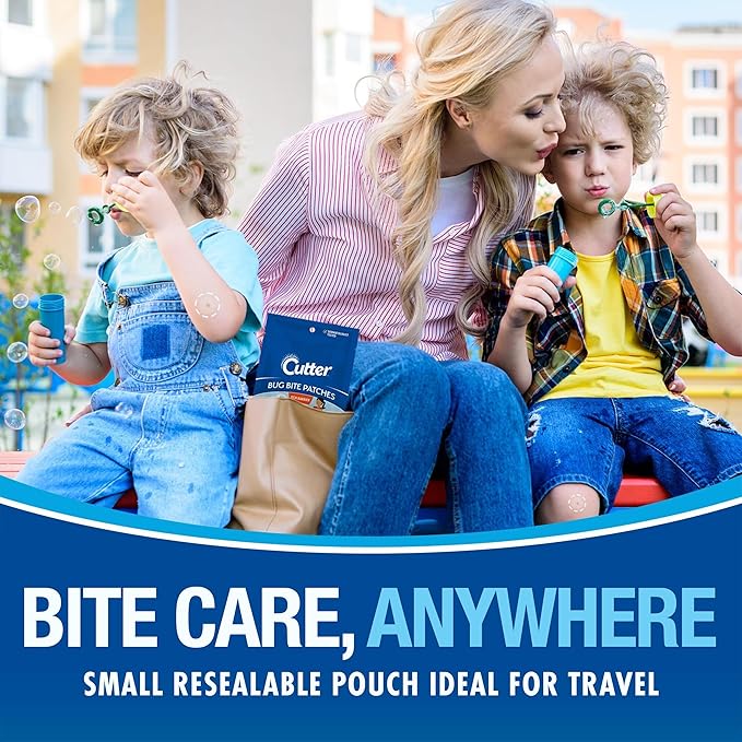 Cutter Bug Bite Patches Itch Relief Hydrocolloid Patches for Kids & Adults, Absorbs Fluids, Helps Heal, Prevents Scratching, Mosquito Itch Relief, Hydrocortisone & Suction Tool Alternative, 51 Count-PawvioPets
