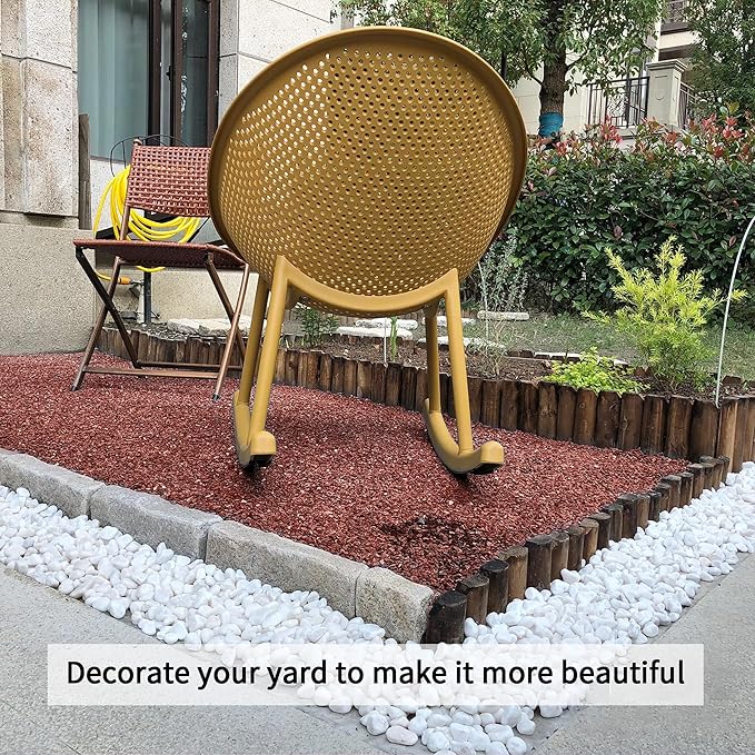 2lb Succulent and Cactus Gravel Pebbles 1/5-3/8 Inch Natural Decorative Polished Stones River Rocks for Plants, Vases, Aquariums, Terrarium and Outdoor Gardening, Rouge Red Color-PawvioPets