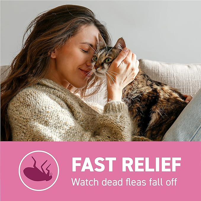 Capstar (nitenpyram) for Cats, Fast-Acting Oral Flea Treatment for Cats 2-25 lbs, Vet-Recommended Flea Medication Tablets Start Killing Fleas in 30 Minutes, 12 Doses-PawvioPets