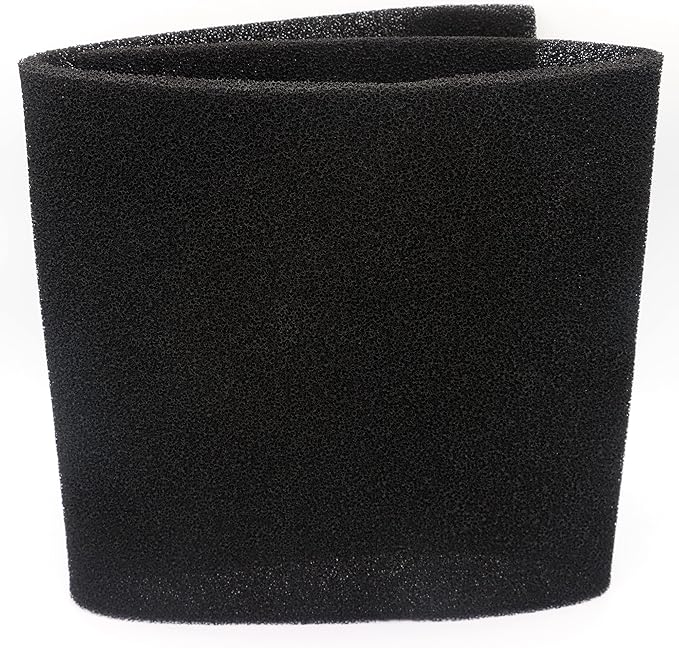Cut to Fit Activated Carbon Filter Sponge – 2-Size Options (9.8"x9.8"x0.4" 3PC/36"x12"x0.4" 1PC) for Aquarium Fish Tank Canister Filters, Chemical & Mechanical Filtration (1)-PawvioPets