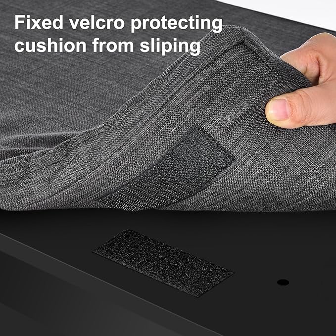 2-Tier Storage Bench, Shoe Bench with Thickened Padded Seat Cushion, Entryway Bench with 2 Doors, Adjustable Shelf, 13.8" D x 37.4" W x 18.5" H, for Entryway, Living Room, Bedroom, Black-PawvioPets