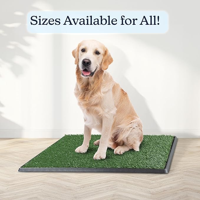 Artificial Grass Puppy Pee Pad for Dogs and Small Pets - 20x30 Reusable 3-Layer Potty Training Pad with Tray - Dog House and Pet Supplies by PETMAKER-PawvioPets