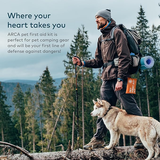 Dog First Aid Kit - Pet Emergency Kit - Water Resistant High Visibility Reflective First Aid Pouch Dog Camping Essentials for Hiking, Backpacking, Sports, Hunting-PawvioPets