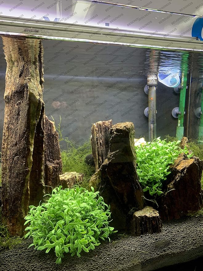 BEGONDIS Aquarium Decorations Fish Tank Artificial Green Water Plants Made of Soft Plastic, Safe for All Fish & Pets (Style-3)-PawvioPets