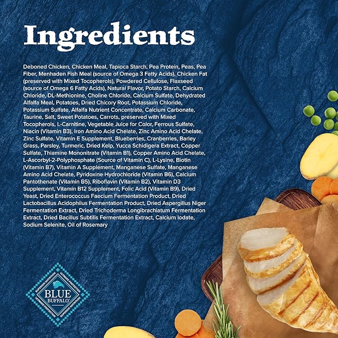 Blue Buffalo Wilderness High-Protein, Grain-Free Natural Dry Food for Adult Cats, Weight Control, Chicken, 11-lb Bag-PawvioPets