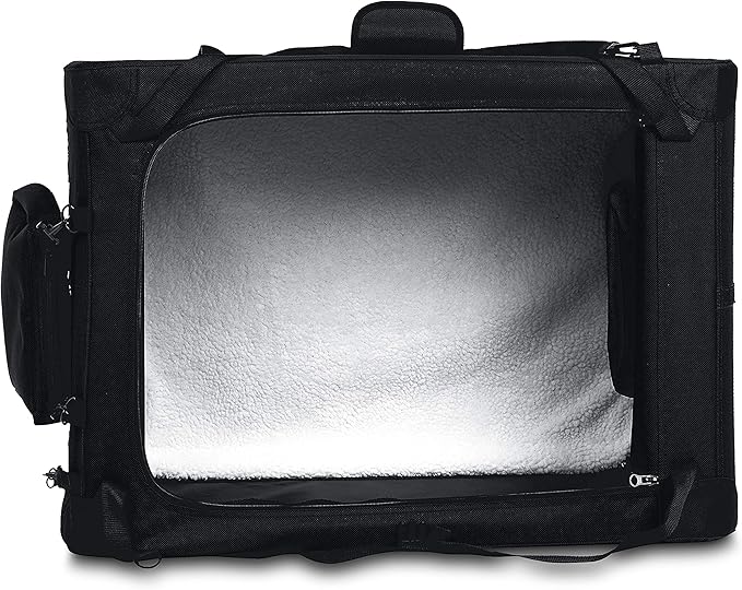 Amazon Basics Folding Portable Soft Pet Dog Crate Carrier Kennel, 36 x 24 x 24 inches, Black-PawvioPets