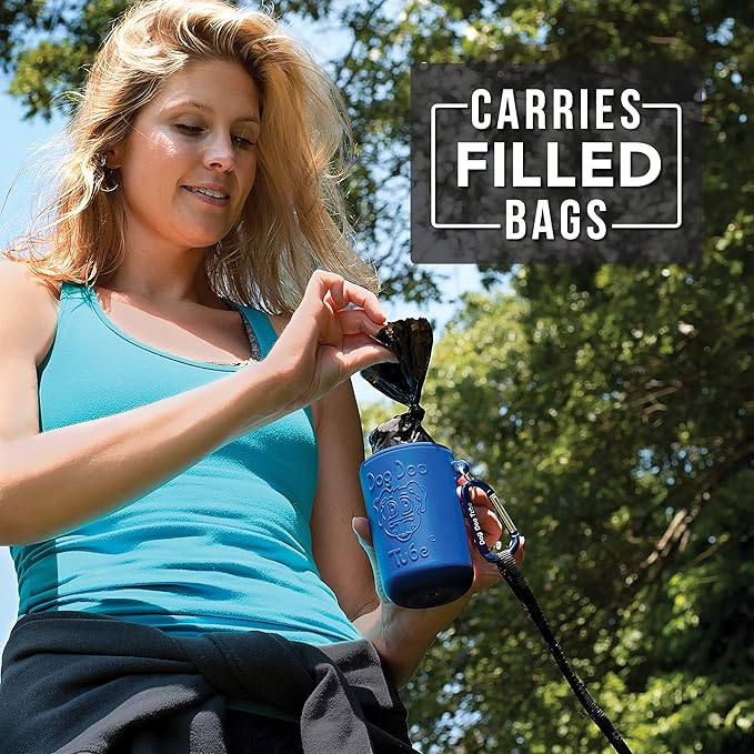 Dog Doo Tube Filled Dog Waste Bag Holders - Reusable Dog Poop Bag Tubes Designed to Keep in Odors and Germs-PawvioPets