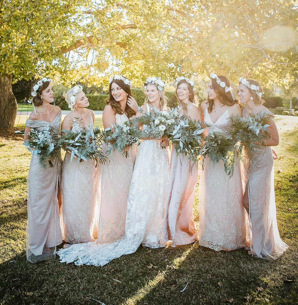 Bridesmaid Scrunchies Proposal Gifts Bachelorette Hair Claws Clips Girls heart sunglasses for Wedding Party Favors (White&sage green)