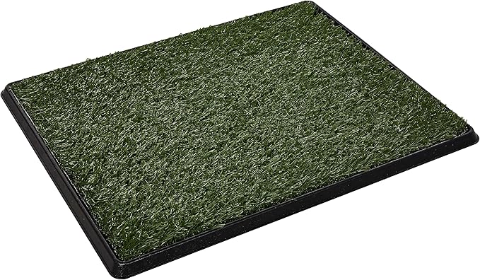 Artificial Grass Puppy Pee Pad for Dogs and Small Pets - 20x25 Reusable 3-Layer Potty Training Pad with Tray - Dog House and Pet Supplies by PETMAKER-PawvioPets