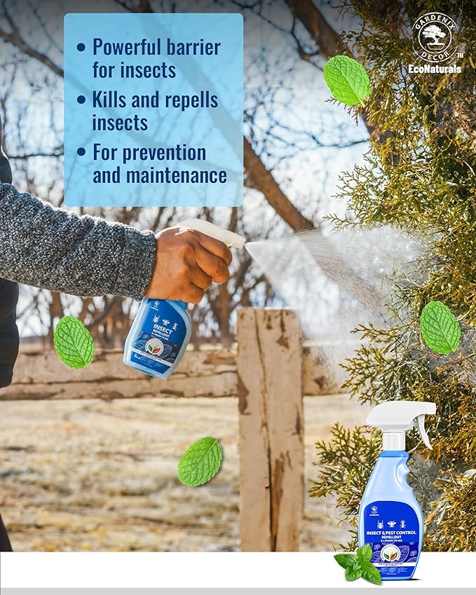 All Natural Bug Spray for Home - Non-Toxic Peppermint Oil Insect and Pest Control Kit - 8 oz Ready-to-Use Bug Spray - Indoor and Outdoor Protection- Ant Spray - Spider Repellent Indoor-PawvioPets