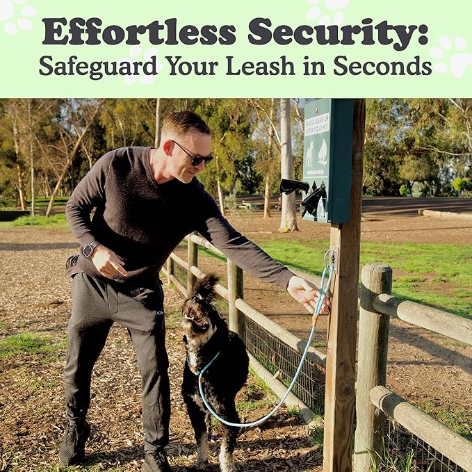 Canine Hitch- Secure Dog Leash Parking Mounted Indoor – Outdoor Wall Hook - Tie Out Stainless Steel Practical Lead Management for Home & Business, Ultimate Strength-PawvioPets