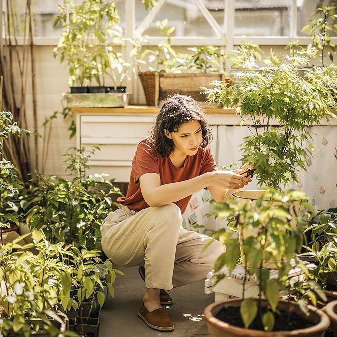 Fiskars 6" Pruning Scissors (2-Pack) for Flowers, Buds, Weeds and Small Plants, Garden Snips with Resin Resistant Nonstick Stainless Steel Blades, Gardening Trimmers with Comfortable Handle-PawvioPets