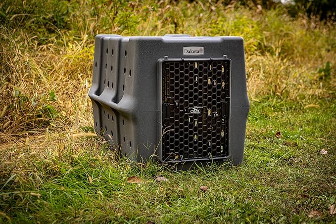 Dakota 283 Crate - Canine Rough and Tough Economy Kennel (Dark Granite, Large)-PawvioPets