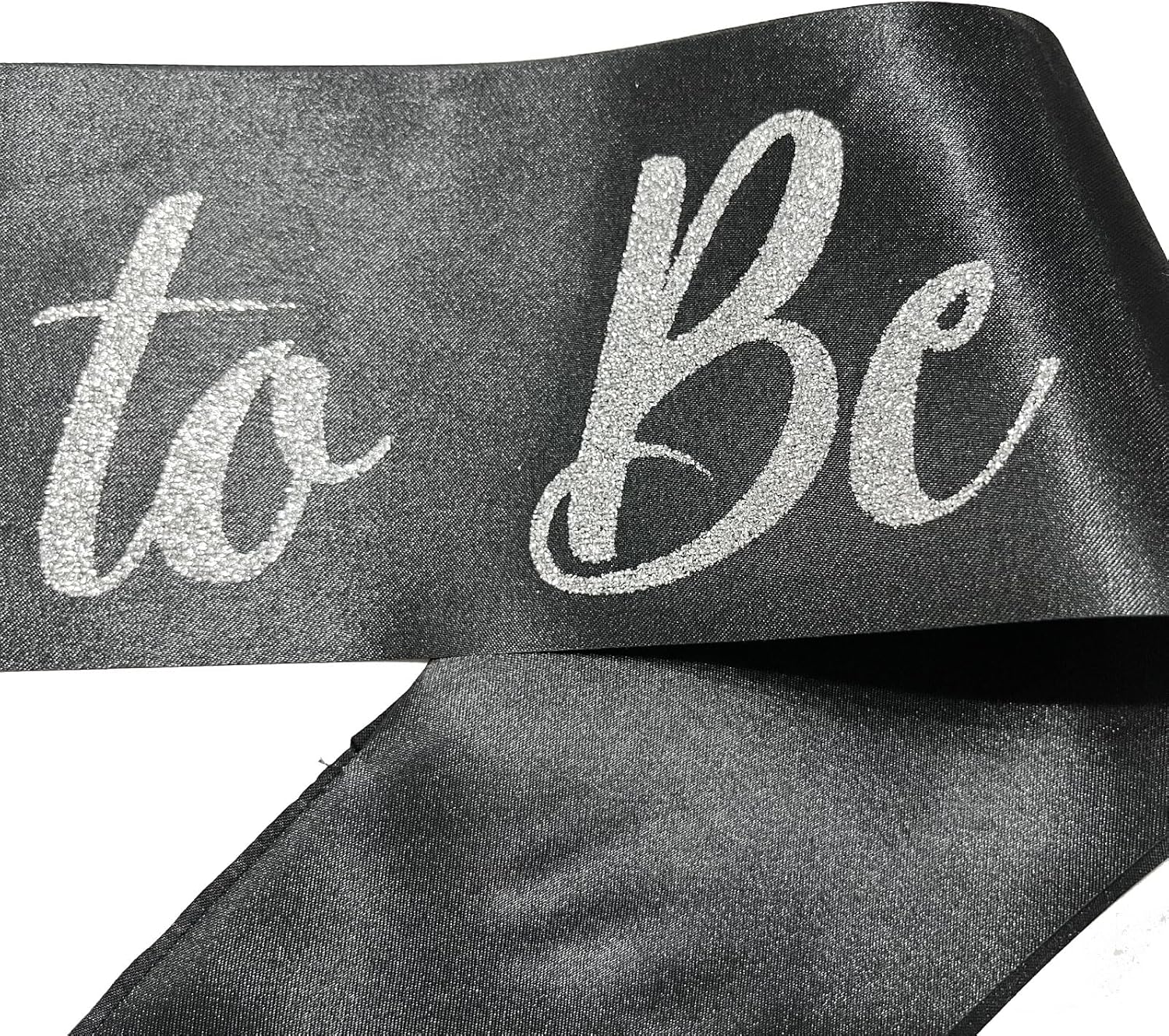 Silver and Black Bride Sash, Bride Sash Bachelorette Party Bridal Shower Sashes Bachelor Decorations Just Married Gift Engaged Decor Accessories,Black