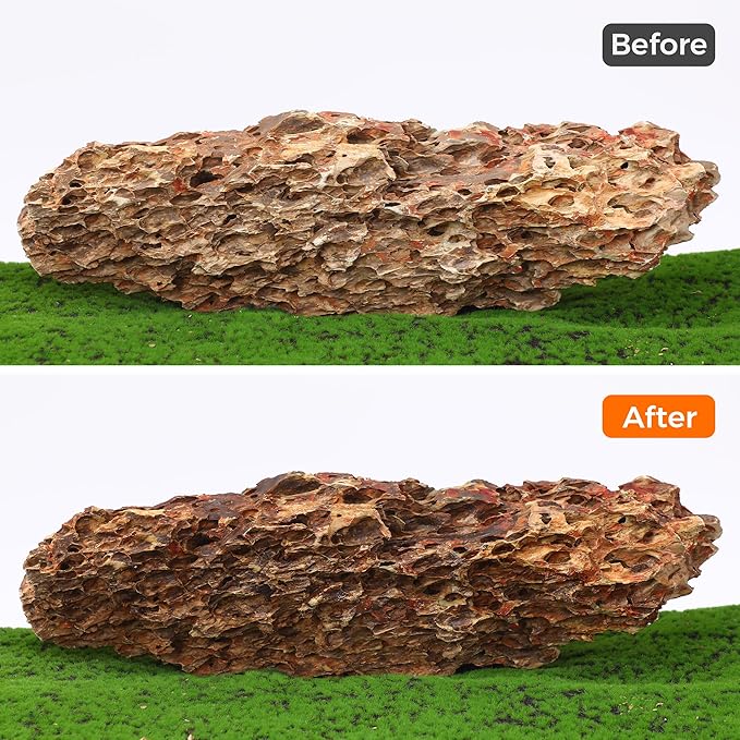 22-24 Inches Natural Dragon Stone 1 PCS Ultra Large Aquarium Rocks for Aquascaping, Aquarium Landscaping, Terrariums, Fish Tank Decoration, Vivariums, Paludarium, Amphibian Enclosures-PawvioPets