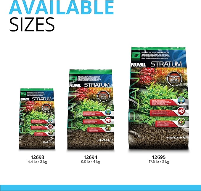 Fluval 12693 Plant and Shrimp Stratum for Freshwater Fish Tanks, 4.4 lbs. – Aquarium Substrate for Strong Plant Growth, Supports Neutral to Slightly Acidic pH-PawvioPets