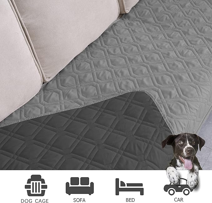 Ameritex Waterproof Dog Bed Cover Pet Blanket for Furniture Bed Couch Sofa Reversible-PawvioPets