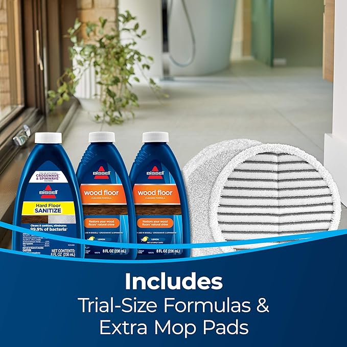 BISSELL Spinwave Cordless Hard Floor Expert Spin Mop Cleaner 18V with washable mop pads for sealed hard floors-PawvioPets