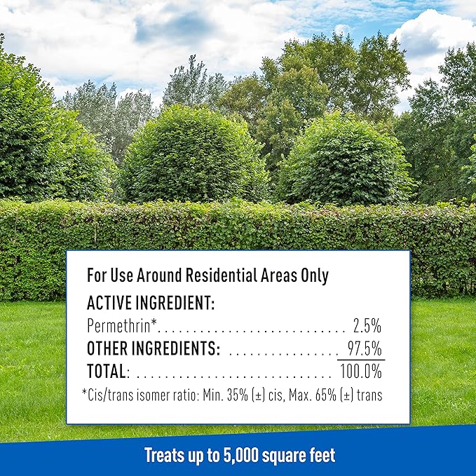 Adams Plus Yard Spray ; Kills Mosquitoes, Fleas, Ticks, Ants, And Many Other Listed Nuisance Pests in Outdoor Areas ; Treats Up to 5,000 Square Feet ; Easy To Use Hose-End Spray ; 32 Fl Oz-PawvioPets