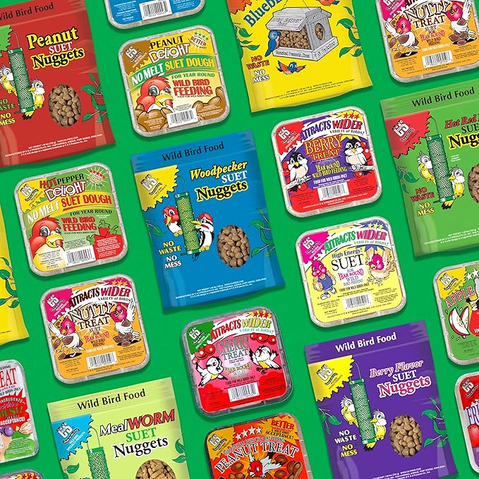 C&S Sunflower Suet Nuggets, Suet Nuggets for Wild Birds, 27 Ounces-PawvioPets