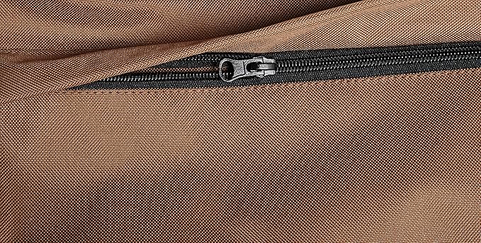 Amazon Basics Pet Car Booster Bucket Seat for Small Pets up to 25lbs, Machine Washable Cover, Clip-On Safety Leash, 18" x 18" x 16", Tan-PawvioPets