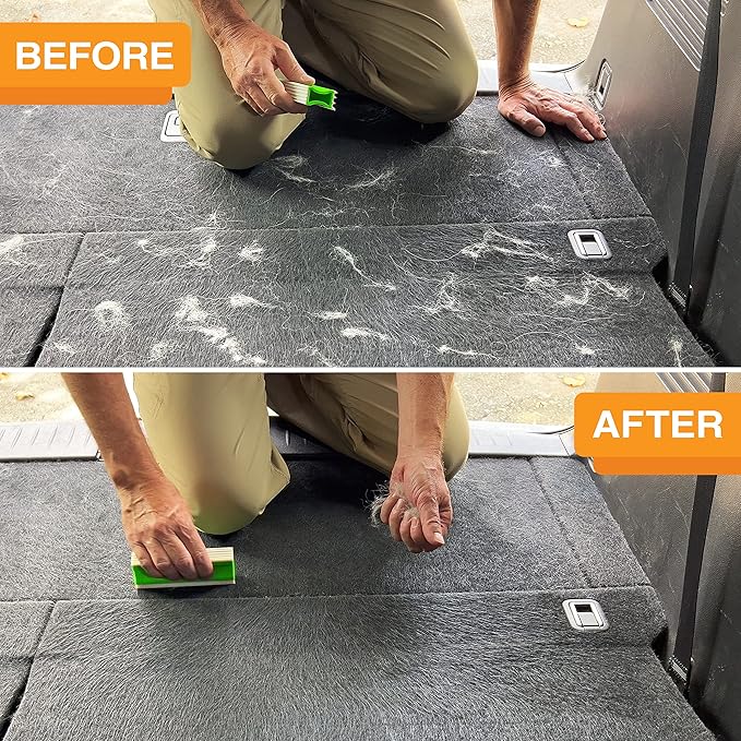 FurDozer X6 & X3 Pet Hair Remover & Auto Detailing Tool Bundle - Cat & Dog Hair Remover for Carpets, Car Interiors, Couches, Bedding, & Furniture - Reusable Pet Hair Removal Tool for Fur & Lint-PawvioPets