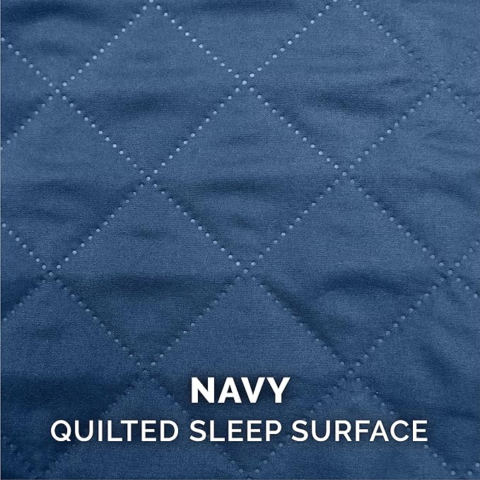 Furhaven Orthopedic Dog Bed for Large Dogs w/ Removable Bolsters & Washable Cover, For Dogs Up to 95 lbs - Quilted Sofa - Navy (Blue), Jumbo/XL-PawvioPets