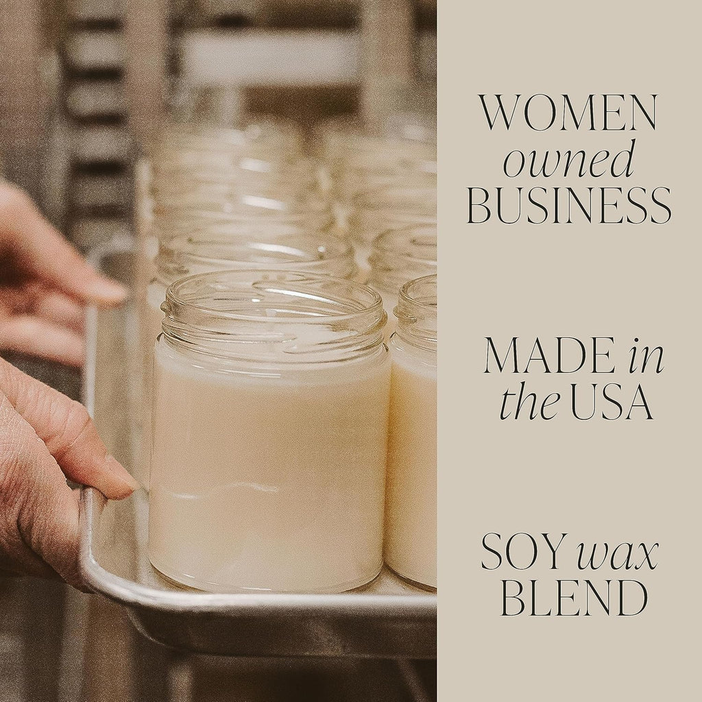 Sweet Water Decor, Beautiful Bride Candle - Sea Salt, Jasmine, Cream, and Wood Scented Soy Wax Candle for Home - Engagement and Wedding Gift - 9oz Clear Jar, 40 Hour Burn Time, Made in The USA