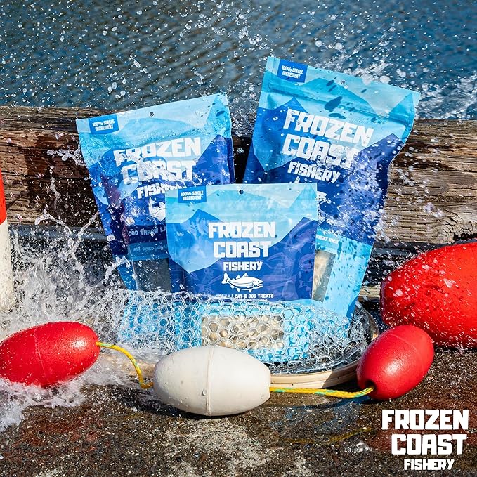 Frozen Coast Capelin Cat & Dog Treats- Single-Ingredient, All-Natural, High-Protein, Omega-3s, Fish Snacks (3 oz Bag)-PawvioPets