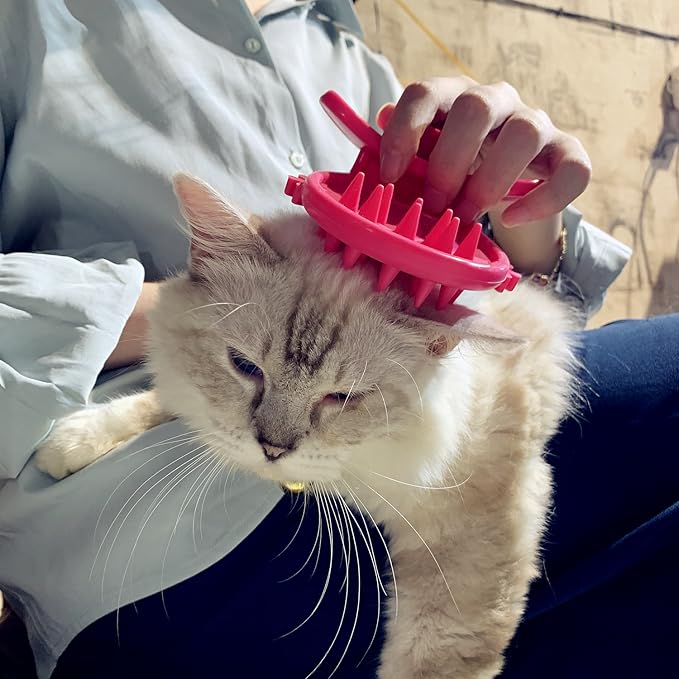 Cat Brush Shedding Grooming, Soft Massage Cat Tongue Brush, Licking Your Cat Like a Mama Cat to Comfort, Surprise Pet Gifts-PawvioPets